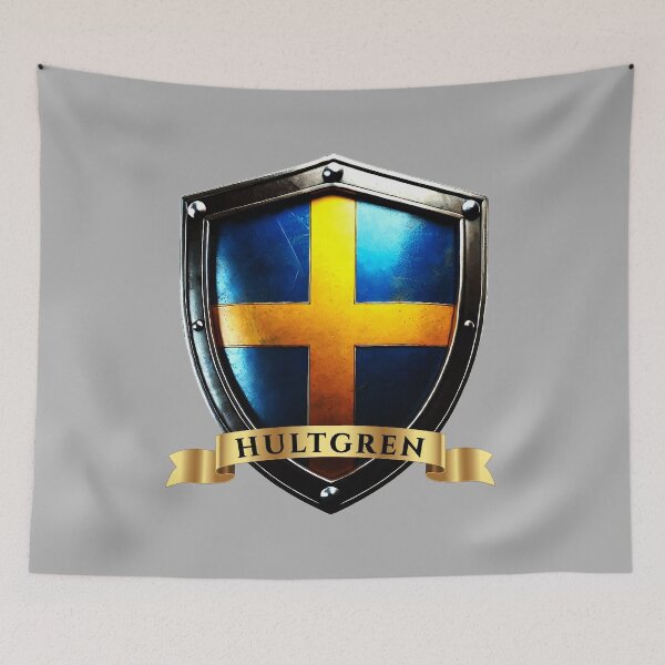 Item preview, Hultgren Swedish Heritage Crest Shield designed and sold by Highlandkings.
