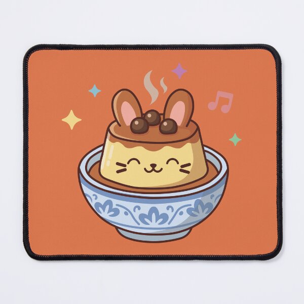 Item preview, Cute Kawaii Purin Custard Pudding Cream with Bunny Ears designed and sold by Mochii-studio.