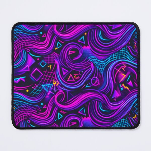 Item preview, Neon Synthwave Seamless Pattern: Retro-Futuristic Pride Waves Illustration designed and sold by MT-Hub | Cute Aesthetic Art, Stickers & Phone Cases.