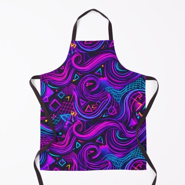 Item preview, Neon Synthwave Seamless Pattern: Retro-Futuristic Pride Waves Illustration designed and sold by MT-Hub | Cute Aesthetic Art, Stickers & Phone Cases.