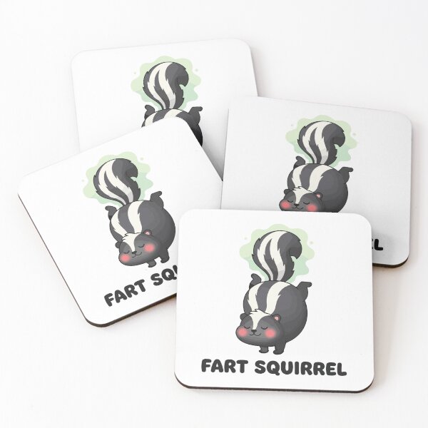 Item preview, Fart Squirrel Funny Cute Stinky Skunk designed and sold by Petzzz.