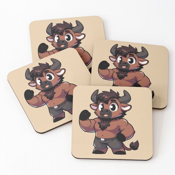 Item preview, Cute Chibi Bull Furry Minotaur designed and sold by BlueBullBazaar.