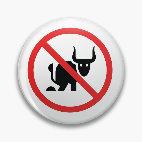 Item preview, Funny Red Warning Sign NO BULLSHIT or Bull Shitters Allowed Serious Talk Shit Humor  designed and sold by BuyShirtsOnline.