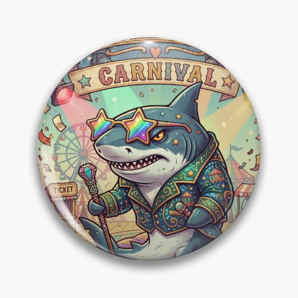 Item preview, Funny Shark Carnival Madness Wild Festival Animal Meme Gift designed and sold by Im-Ara.