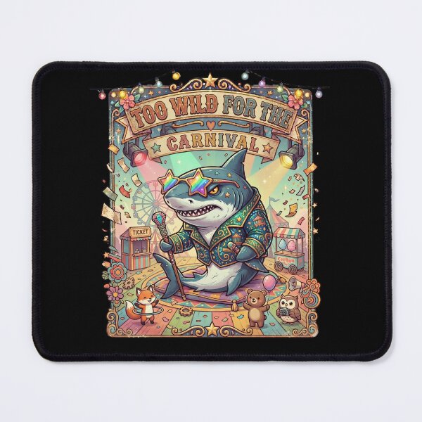 Item preview, Funny Shark Carnival Madness Wild Festival Animal Meme Gift designed and sold by Im-Ara.
