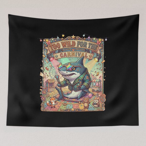 Item preview, Funny Shark Carnival Madness Wild Festival Animal Meme Gift designed and sold by Im-Ara.