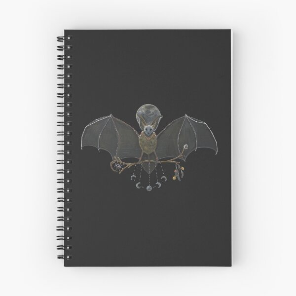Item preview, Shamanic Bat Spirit Animal Full Moon Gothic Art designed and sold by GalaxyGoals.