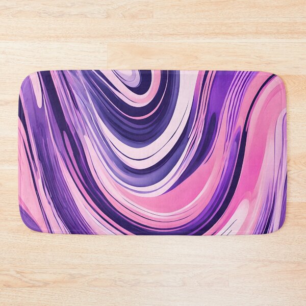 Item preview, Abstract Art Pink and Purple Wavy Shapes designed and sold by Jeallan Designs.