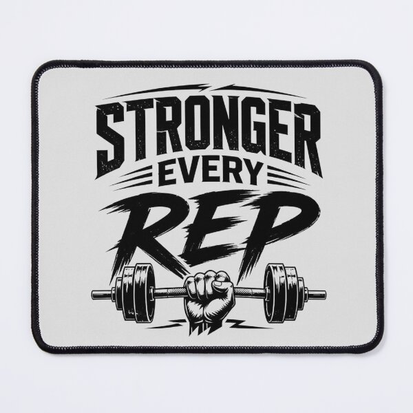 Item preview, Stronger Every Rep – Gym Motivation Design designed and sold by ABLAT_CREATIONS.