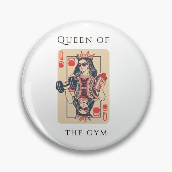 Item preview, Queen of the Gym Gift Playing Card Retro Fitness designed and sold by TeeArtWorld.