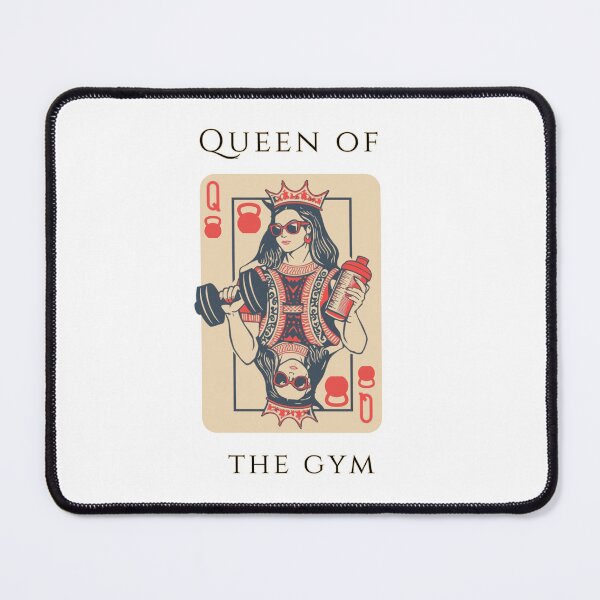 Item preview, Queen of the Gym Gift Playing Card Retro Fitness designed and sold by TeeArtWorld.