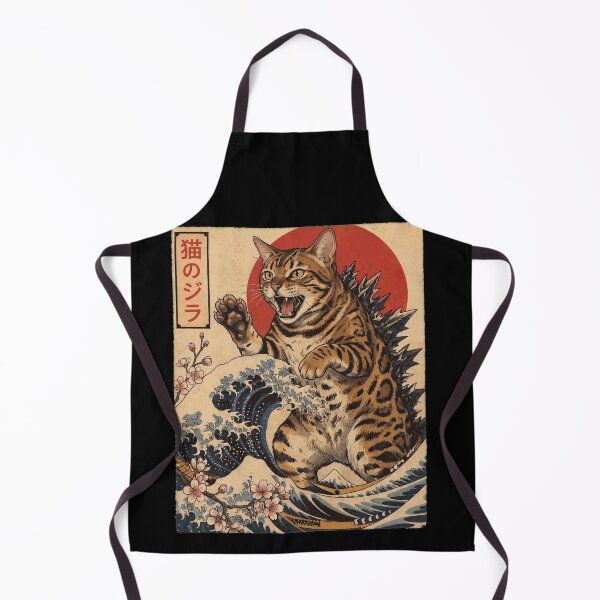 Item preview, Bengal Catzilla Japanese Wave Art Cat Owner designed and sold by TerryConnells.