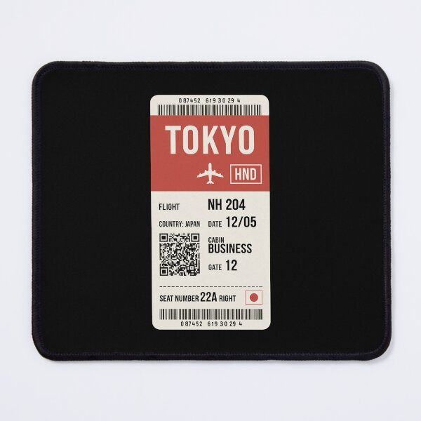 Item preview, Tokyo Boarding Pass designed and sold by Sketch-Shack.