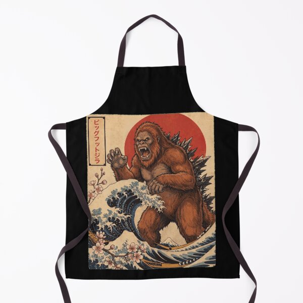 Item preview, Bigfootzilla Japanese Wave Art Animal Bigfoot Lover designed and sold by TerryConnells.