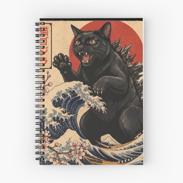Item preview, Bombay Catzilla Japanese Wave Art Cat Owner designed and sold by TerryConnells.