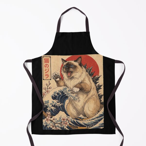 Item preview, Birman Catzilla Japanese Wave Art Cat Owner designed and sold by TerryConnells.