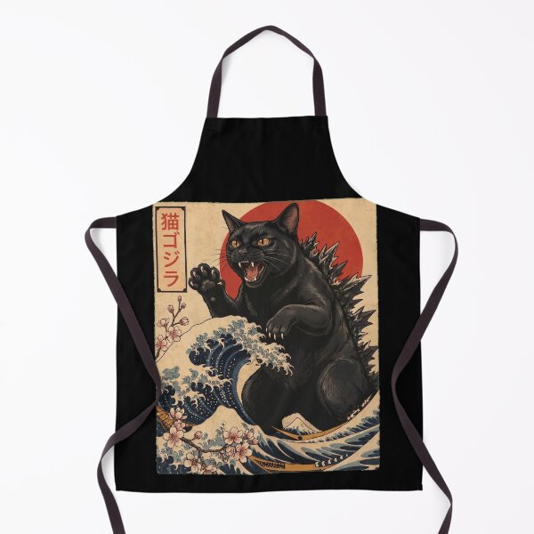 Item preview, Bombay Catzilla Japanese Wave Art Cat Owner designed and sold by TerryConnells.