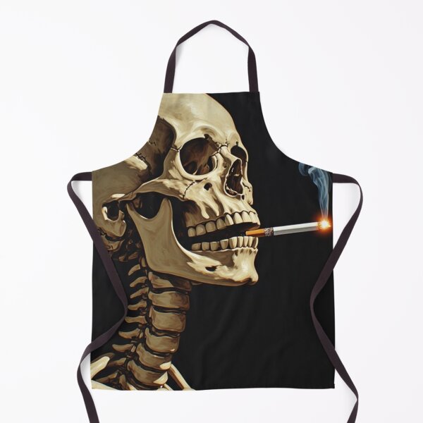 Item preview, Smoking Skull with Swirling Smoke | Dark Academia Macabre Art designed and sold by Resolution Retro.
