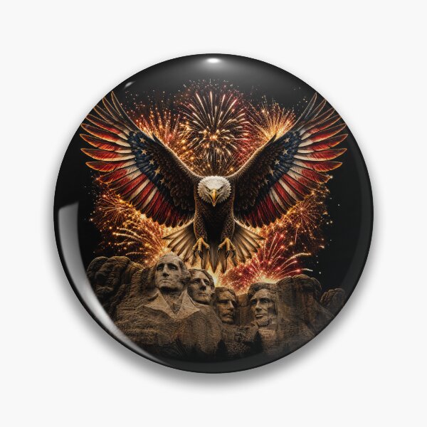 Item preview, Patriotic Eagle Over Mount Rushmore designed and sold by FREENATION2026.