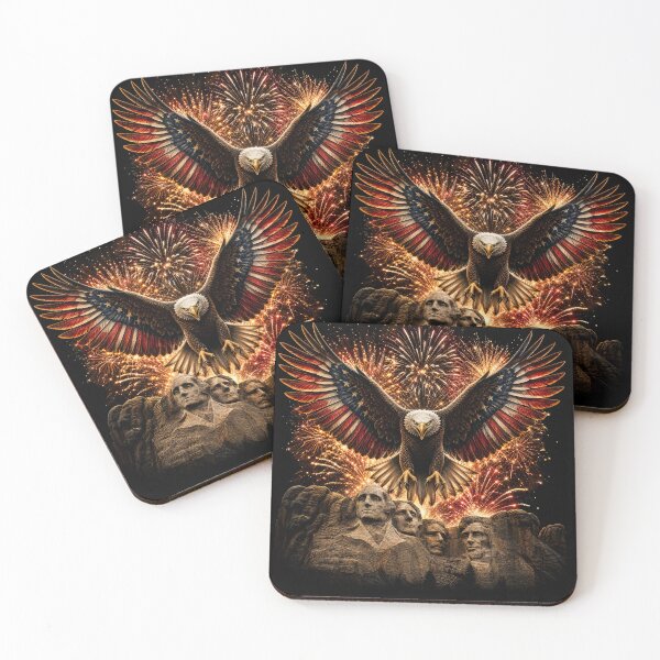 Item preview, Patriotic Eagle Over Mount Rushmore designed and sold by FREENATION2026.