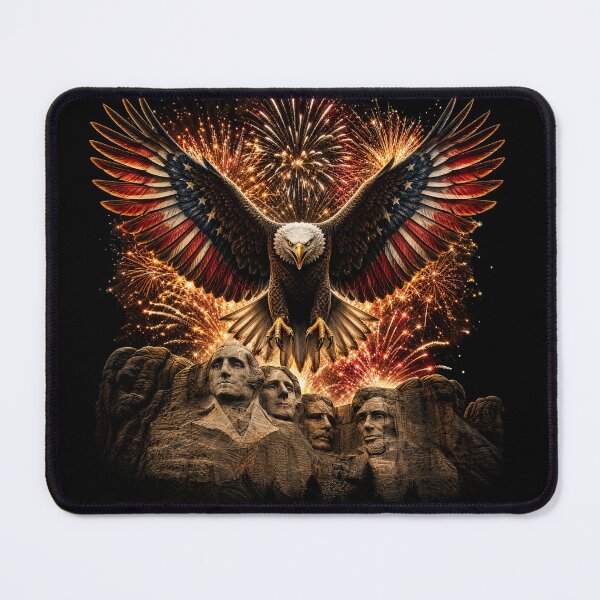 Item preview, Patriotic Eagle Over Mount Rushmore designed and sold by FREENATION2026.