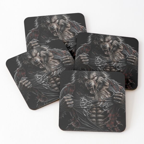 Item preview, Werewolf Ripped Shirt – Savage Punk Alpha Wolf Transformation Design designed and sold by The Confluence.