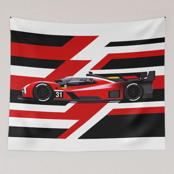 Item preview, 2026 IMSA V-Series R #31 Racing Car Side Profile designed and sold by PitWallArt.