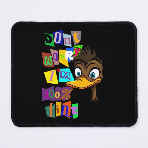 Item preview, Don't Worry I'm Fine Text Art designed and sold by Museum Of Non-Existing Art.
