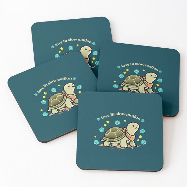Item preview, Slow Love Turtle – Cute Pet Tortoise Friendship Illustration designed and sold by ZUMERI.