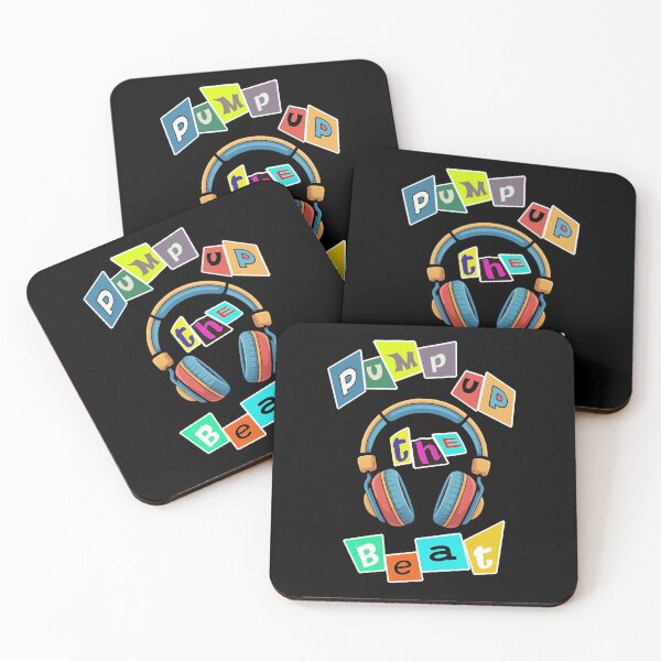 Item preview, Pump Up The Beat Headphone Text Art designed and sold by Museum Of Non-Existing Art.