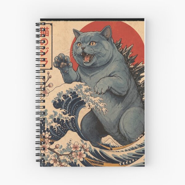 Artikelvorschau, Britisch Kurzhaar Catzilla Japanische Wellenkunst Katzenbesitzer entworfen und verkauft von TerryConnells.