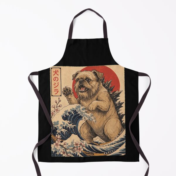 Item preview, Brussels Griffon Dogzilla Japanese Wave Art Dog Owner designed and sold by TerryConnells.