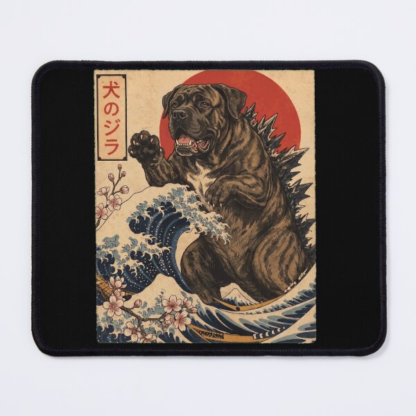 Item preview, Cane Corso Dogzilla Japanese Wave Art Dog Owner designed and sold by TerryConnells.