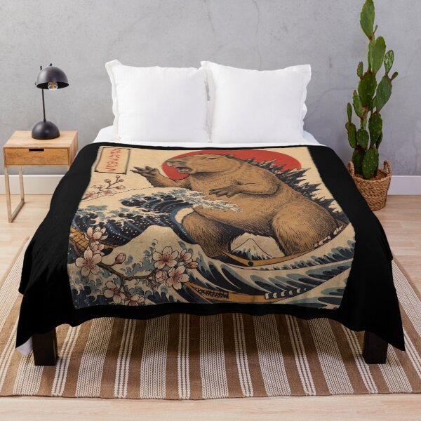 Artikelvorschau, Capybarazilla Japanische Wellenkunst Tierliebhaber entworfen und verkauft von TerryConnells.