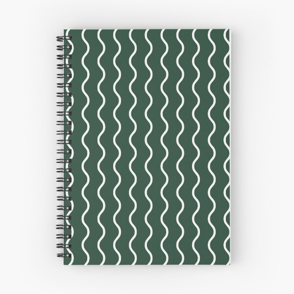 Item preview, Forest Green And White Waves Pattern designed and sold by pattern-archive.