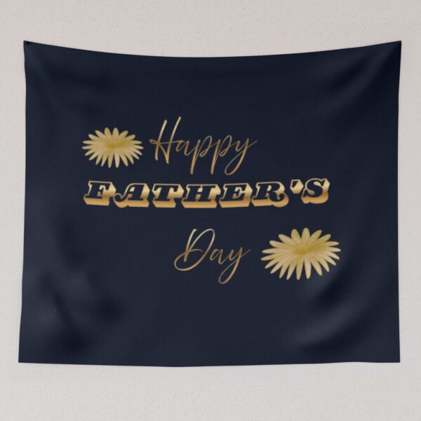 Item preview, Elegant Gold Happy Father's Day Floral Design designed and sold by HopeAndHustle.