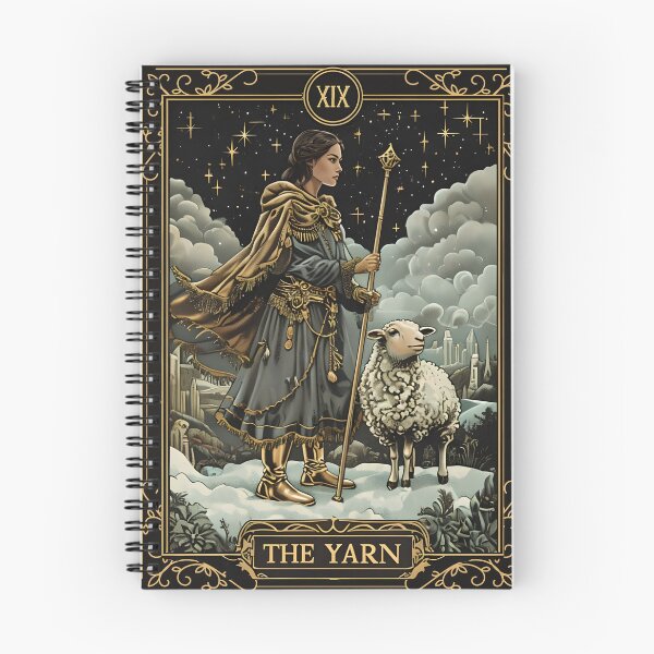 Item preview, fancy tarot card the yarn sheep knitting knitter crochet designed and sold by BigMRanch.