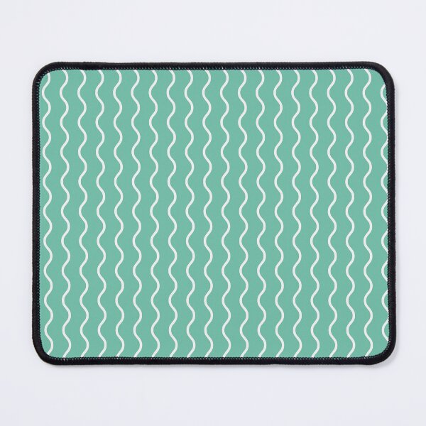 Item preview, Pastel Green And White Waves Pattern designed and sold by pattern-archive.