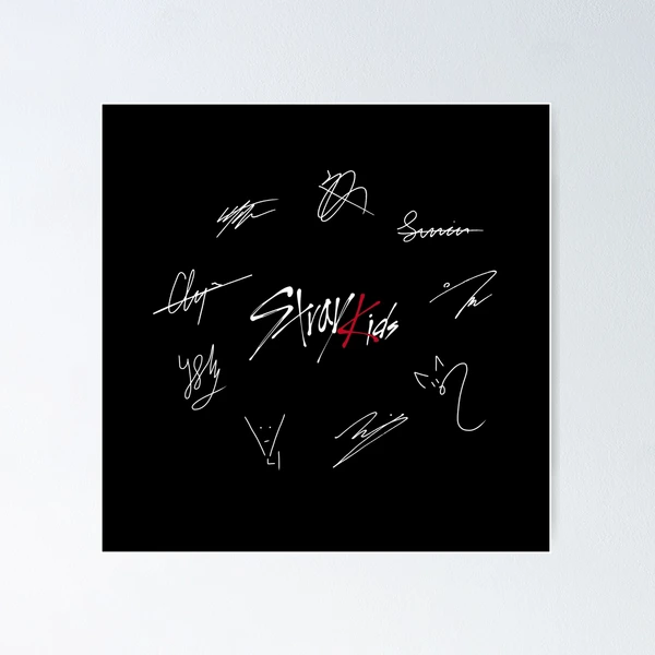 Stray Kids' Signatures (Red Version)