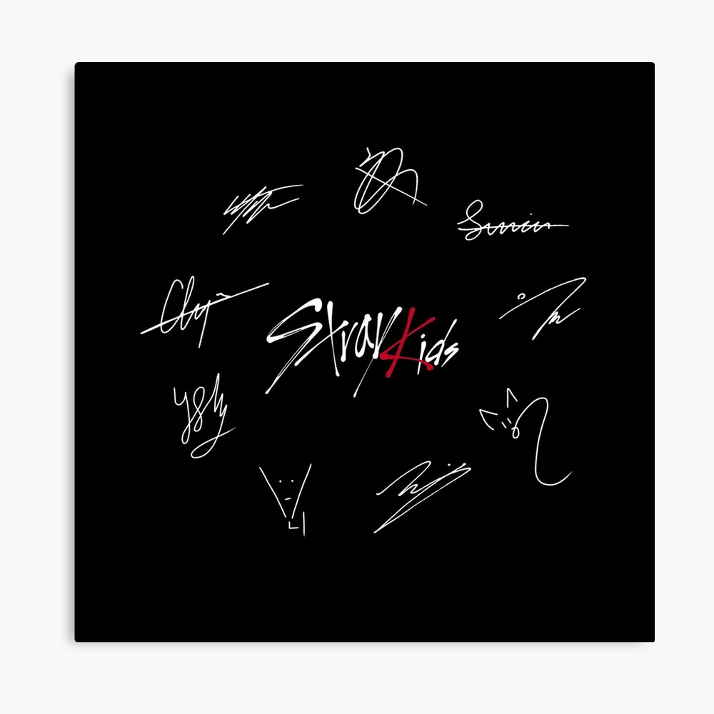 Stray Kids' Signatures (Red Version)