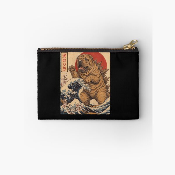 Item preview, Chinese Shar Pei Dogzilla Japanese Wave Art Dog Owner designed and sold by TerryConnells.