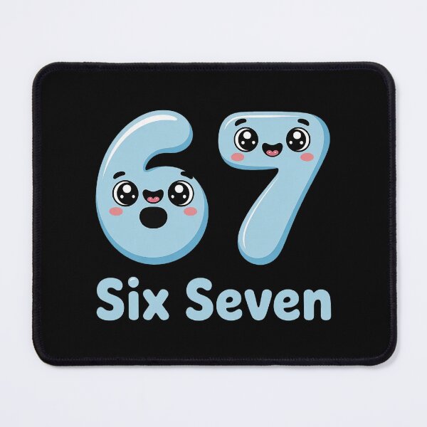 Item preview, Cute 67 Six Seven Kawaii Number Meme Design designed and sold by Cool-cat-art.