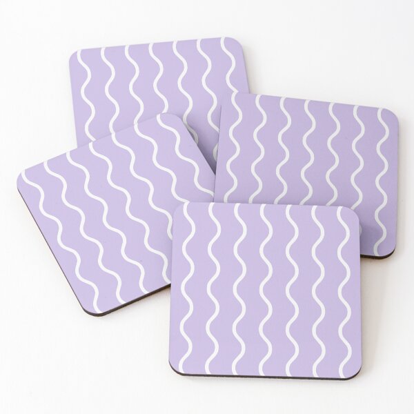 Item preview, Lavender And White Waves Pattern designed and sold by pattern-archive.