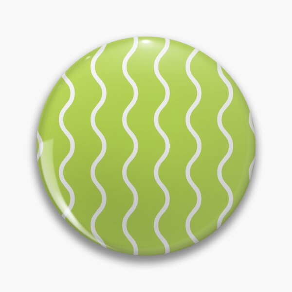 Item preview, Lime And White Waves Pattern designed and sold by pattern-archive.
