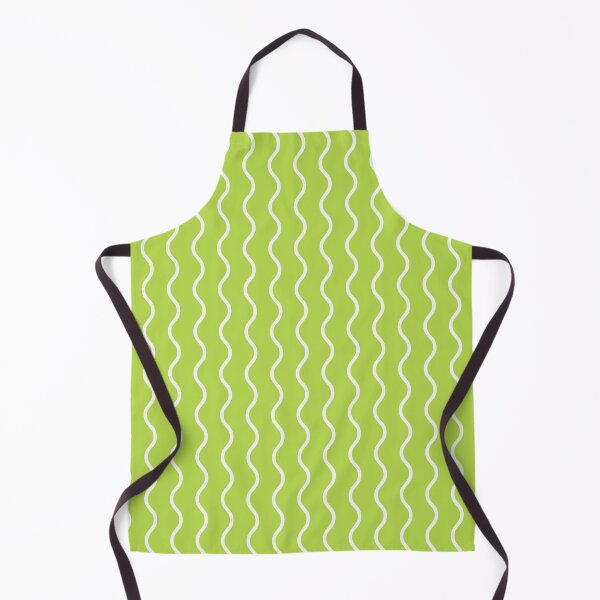Item preview, Lime And White Waves Pattern designed and sold by pattern-archive.