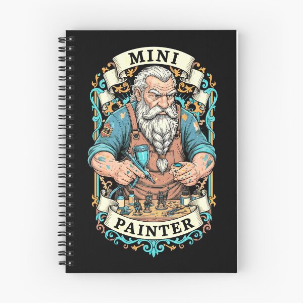 Item preview, Dwarf Mini Painter Fantasy Miniature Funny Airbrush RPG designed and sold by GrandeDuc.