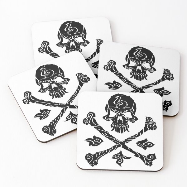 Item preview, Skull Crossbones Tribal – Gothic Blackwork Symbol designed and sold by JFOdesign.