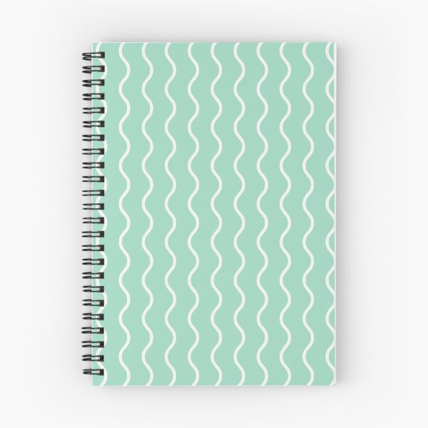 Item preview, Mint And White Waves Pattern designed and sold by pattern-archive.