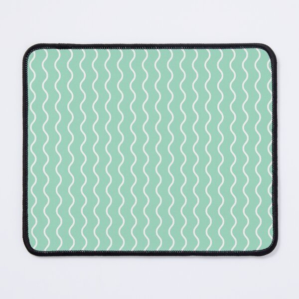 Item preview, Mint And White Waves Pattern designed and sold by pattern-archive.