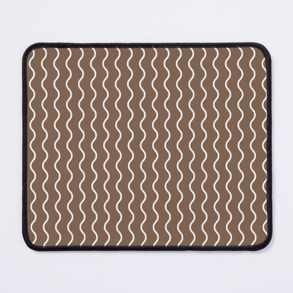 Item preview, Mocha And White Waves Pattern designed and sold by pattern-archive.